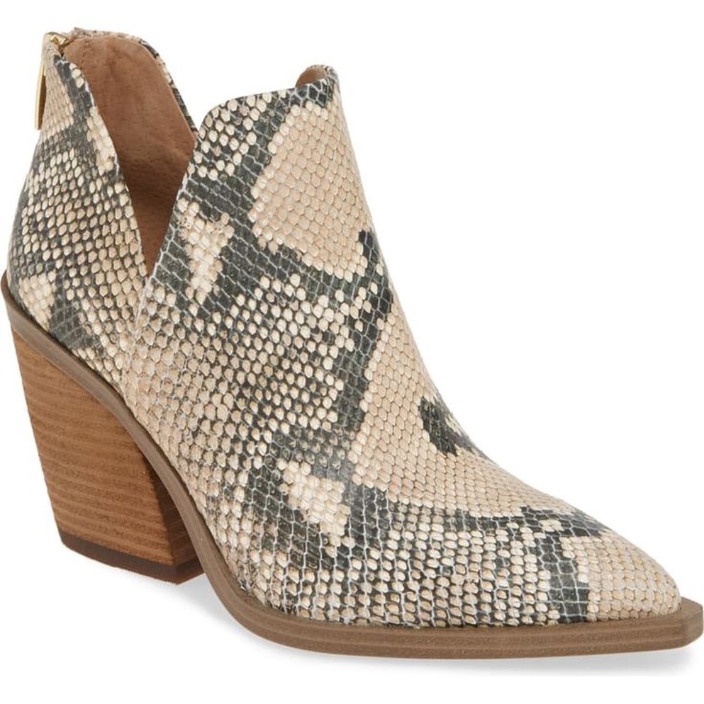 Vince Camuto Womens Gigietta Booties Snakeskin